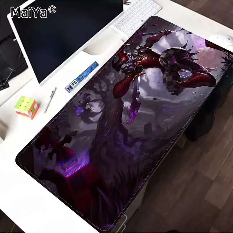 Lock Edge 30x80cm Maiya простой дизайн League of Legends Shaco резиновый ПК игровой коврик для мыши резиновый ПК игровой коврик для компьютера - Цвет: Lock Edge 30x80cm