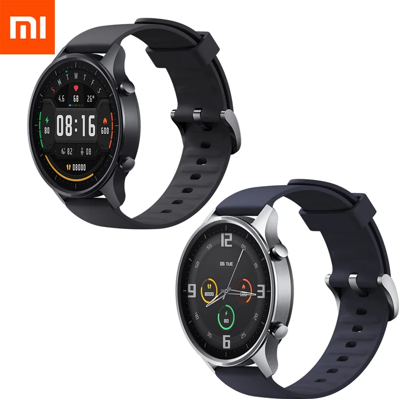 Модные Цветные Смарт-часы Xiaomi NFC 1 39 дюйма AMOLED GPS фитнес-трекер 5ATM