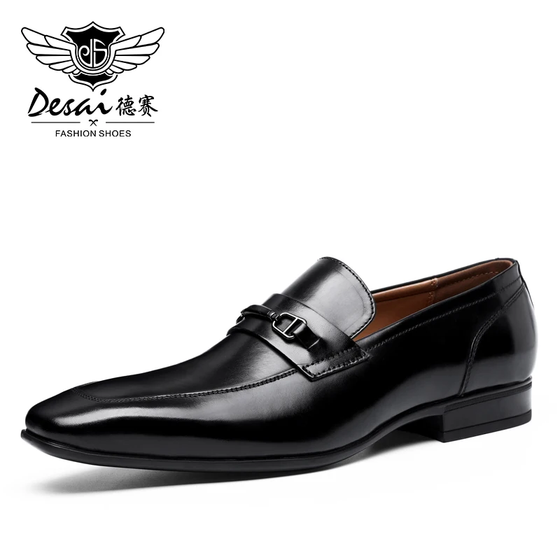 

DESAI Lofers Luxury Men Loafer Shoes Fashion Slip On Man Flats Casual Shoes Mens Car Driving Shoes Italian Black