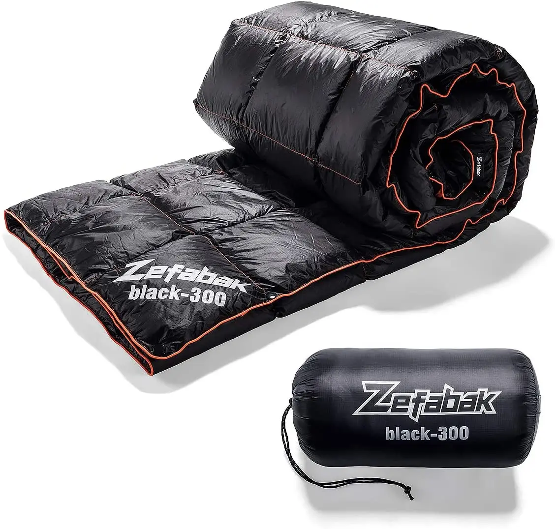 Agemore-funda de edredón de plumón de ganso 90%, edredón de invierno de plumón de pato blanco, 800FP, relleno de plumón de 300g, 400g