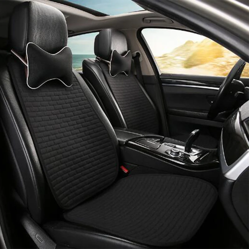 

Linen Car Seat Four Seasons Universal Small Waist Cushion Comfortable and Breathable Protection Auto Interior Car Accessories