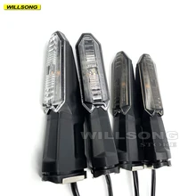 Ön arka LED dönüş sinyali işık lambası flaşör gösterge KAWASAKI Z 125 için/250/300/400/650/750/800/900/1000 Z650 Z900 motosiklet