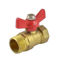 Мужского и женского пола 1/" PT нарезной бабочка сцепление латунный шаровой клапан