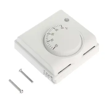 

220V 6A Mechanical Room Thermostat Temperature Controller Air Condition and Floor Gas Boiler Heating L4MF
