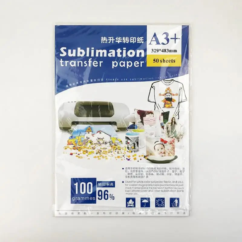 A3 Sublimation Paper Transfer Paper A4 Baking Cup T-shirt Discoloration Cup White Mobile Phone Case Thermal Transfer printable sticker paper