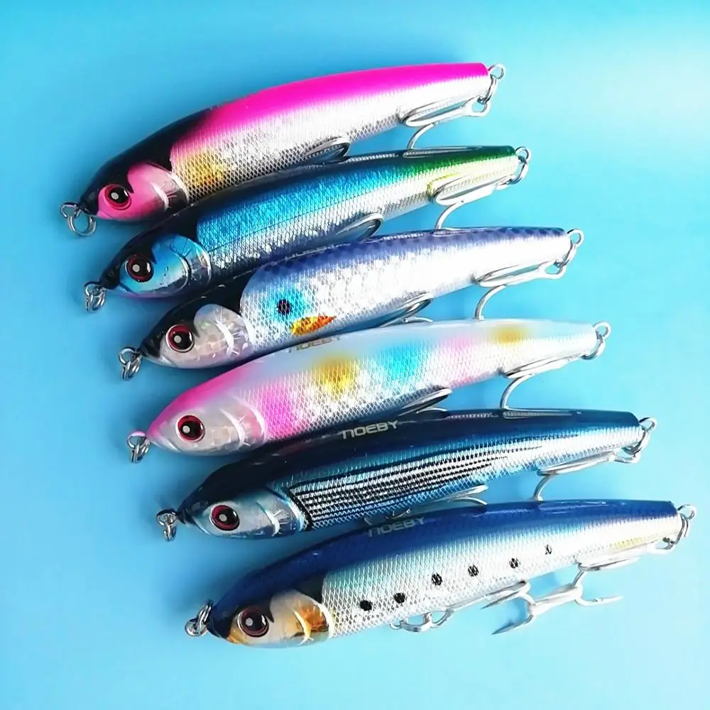 

Noeby 6pcs NBL 9062 14cm 66g Free Shipping Artificial Hard Fishing Lure with Hooks Pencil Bait 3D Fish Eyes Sinking Fish Lures