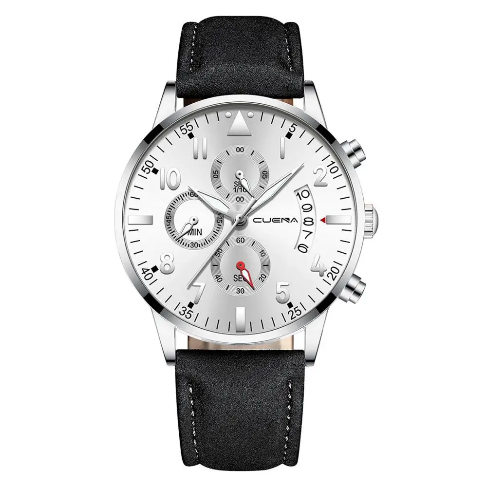 Ультра тонкие часы для мужчин мужские военные Роскошные спортивные часы аналоговые спортивные кожаные кварцевые мужские часы relogio masculino#10