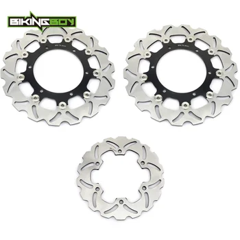 

BIKINGBOY Front Rear Brake Discs Disks Rotors For Yamaha YZF R6 99 00 01 02 1999 2000 2001 2002 YZF R1 02 03 2002 2003