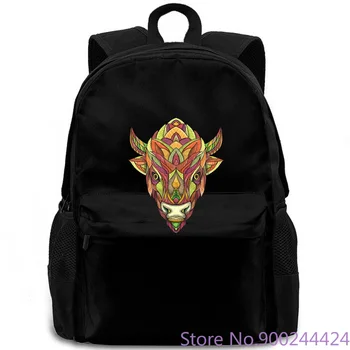 

LVTIANRAN Men's American Buffalo Bison Mandala Funny Graphic Fashion Men And Woman backpack
