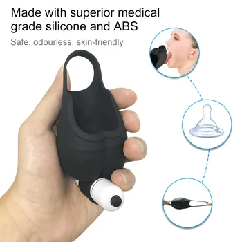 Men Penis Testicle Massager Vibrator Testis Scrotum Stretcher Ball Bag Silicone Male Delay Ejaculation Ring Sex Toys For Man 2