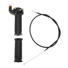 Универсальный поворотный Дроссельный ускоритель Левая рукоятка и кабель для ATV Quad Dirt Pit Bike 50/90/110/125 cc Ручка Бар Мото Аксессуары