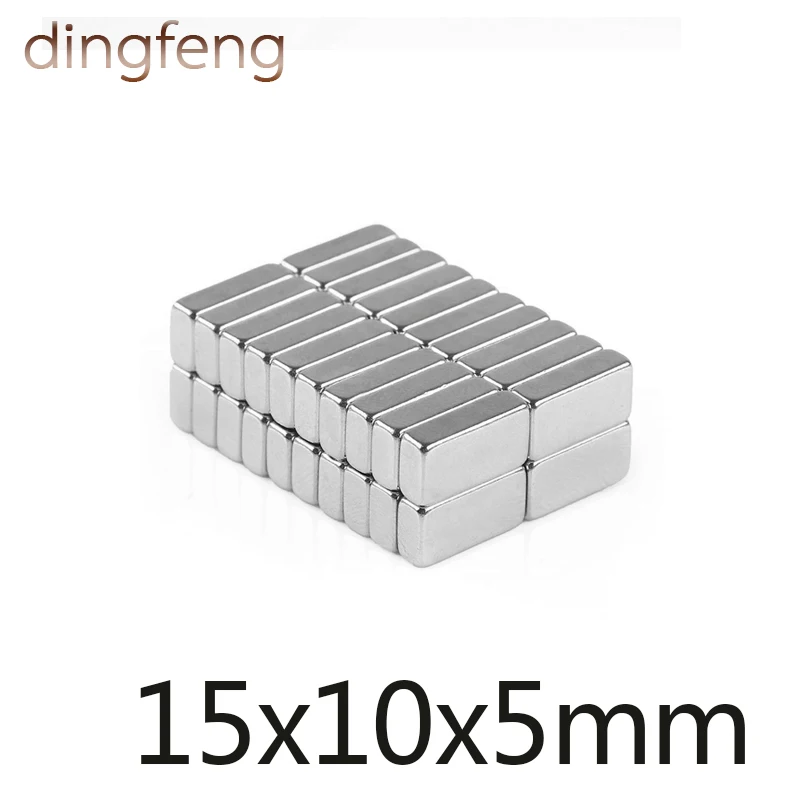 

20/50/100 pcs Strong Cuboid Fridge square 15x10x5mm Magnet Rare Earth NeodymiumArt Craft Connection 15*10*5 mm