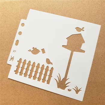 

Mailbox shield DIY cake scrapbook stencils hollow Embellishments printing lace ruler Valentine's Day
