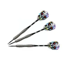 

1pcs 19g Aluminum Alloy Darts Carved Aluminum Pole Skull Dart Leaf Heavy Dart For Indoor Dartboard Sports Game M4s7