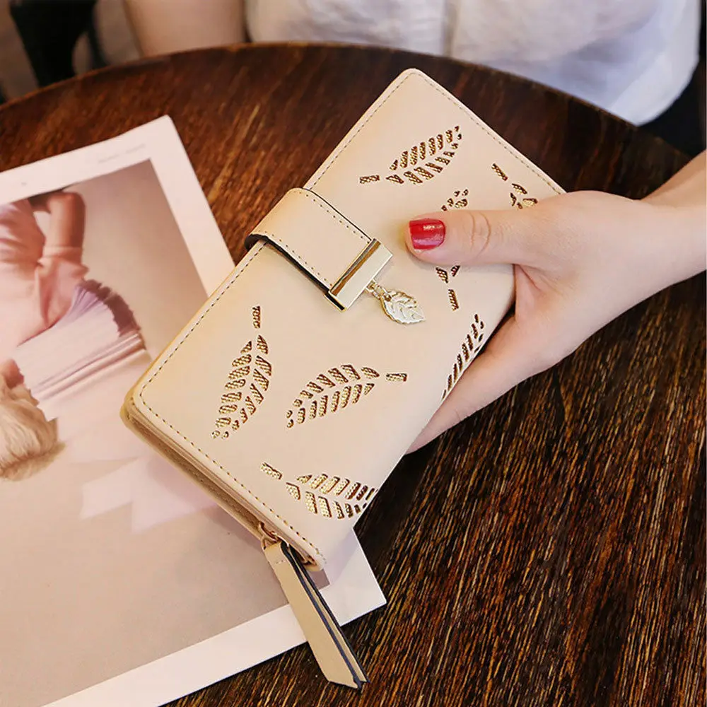 Женский кожаный клатч-портмоне, длинный держатель для карт, чехол для телефона, сумочка - Цвет: Хаки