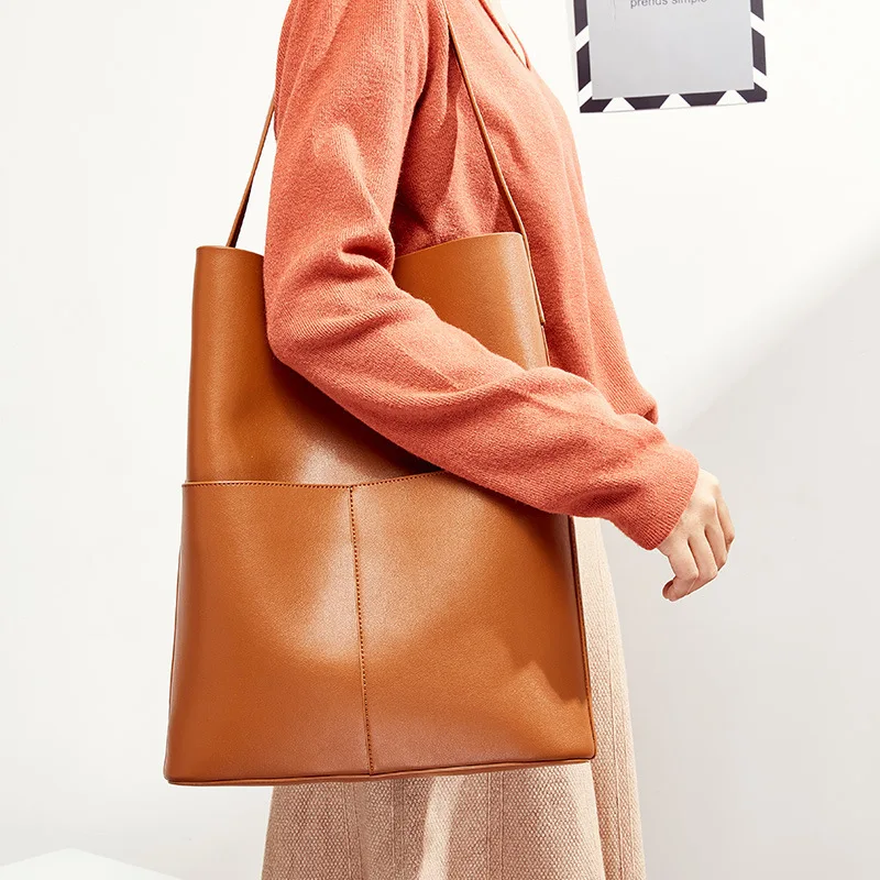 

Bag Woman 2019 Wind Cowhide Single Shoulder Package Woman Package Support Special Woman Package Child Mother Package