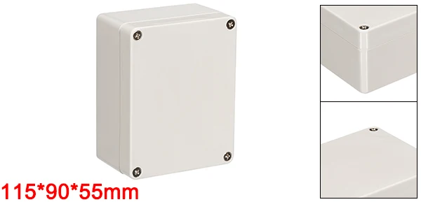 Uxcell 200x120x75 мм водонепроницаемый электронный ABS пластик DIY распределительный проект коробка корпус открытый/закрытый 160x45x55 мм - Цвет: 115x90x55mm