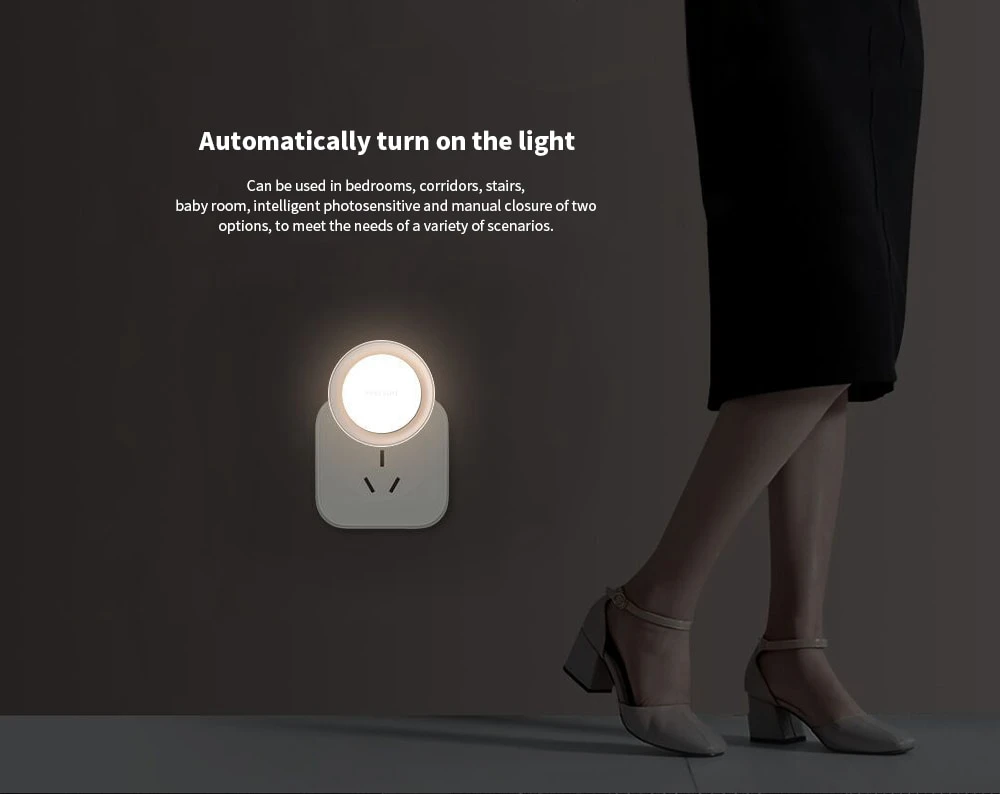 Mi jia Yeelight светодиодный ночной индукционный светильник с управлением светом светодиодный датчик света для спальни коридора Xiao mi инфракрасная Ночная лампа