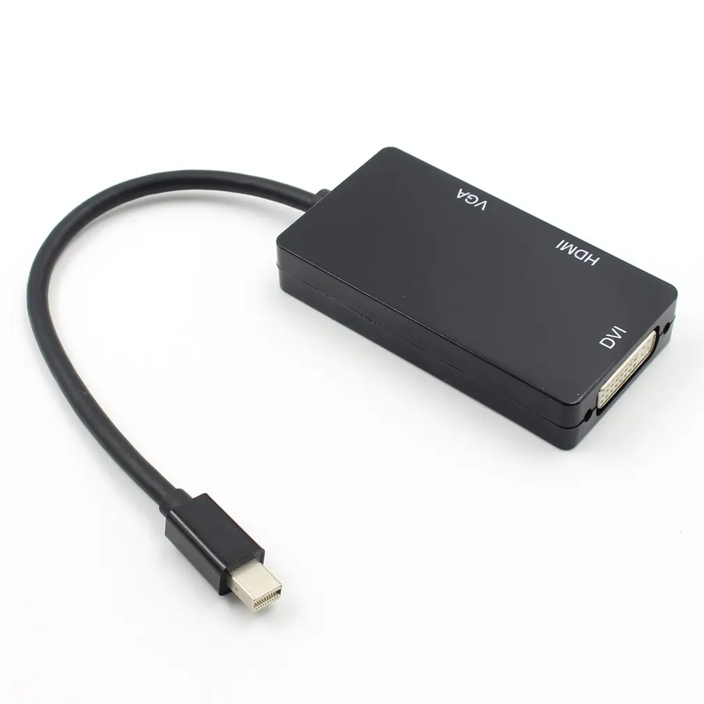 3 в 1 Thunderbolt Mini Displayport DP к HDMI VGA DVI адаптер конвертер кабель для MacBook Air Pro Microsoft surface pro 2|