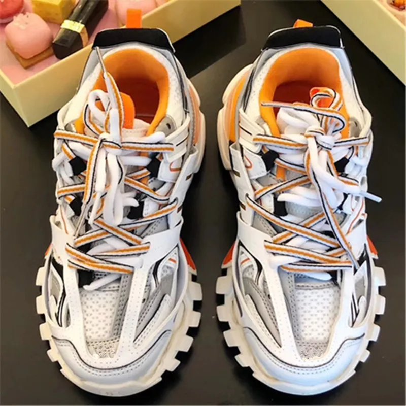 

Dad Shoes Woman Mesh Leather Patchwork Zapatos De Mujer Flat Platform Women Shoes Lace Up Shoes Chunky Sneakers Women Running