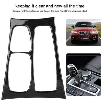 

High-end Version Carbon Fiber Car Dashboard Console CD Panel Cover Trim for BMW X5 X6 E70 E71 2007-2013 Car Accessories Sticker