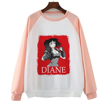 

Diane Seven Deadly Sins Sweatshirts Hoodie Women Streetwear Harajuku Autumn Spring Girls Hip Hop Coat Homme