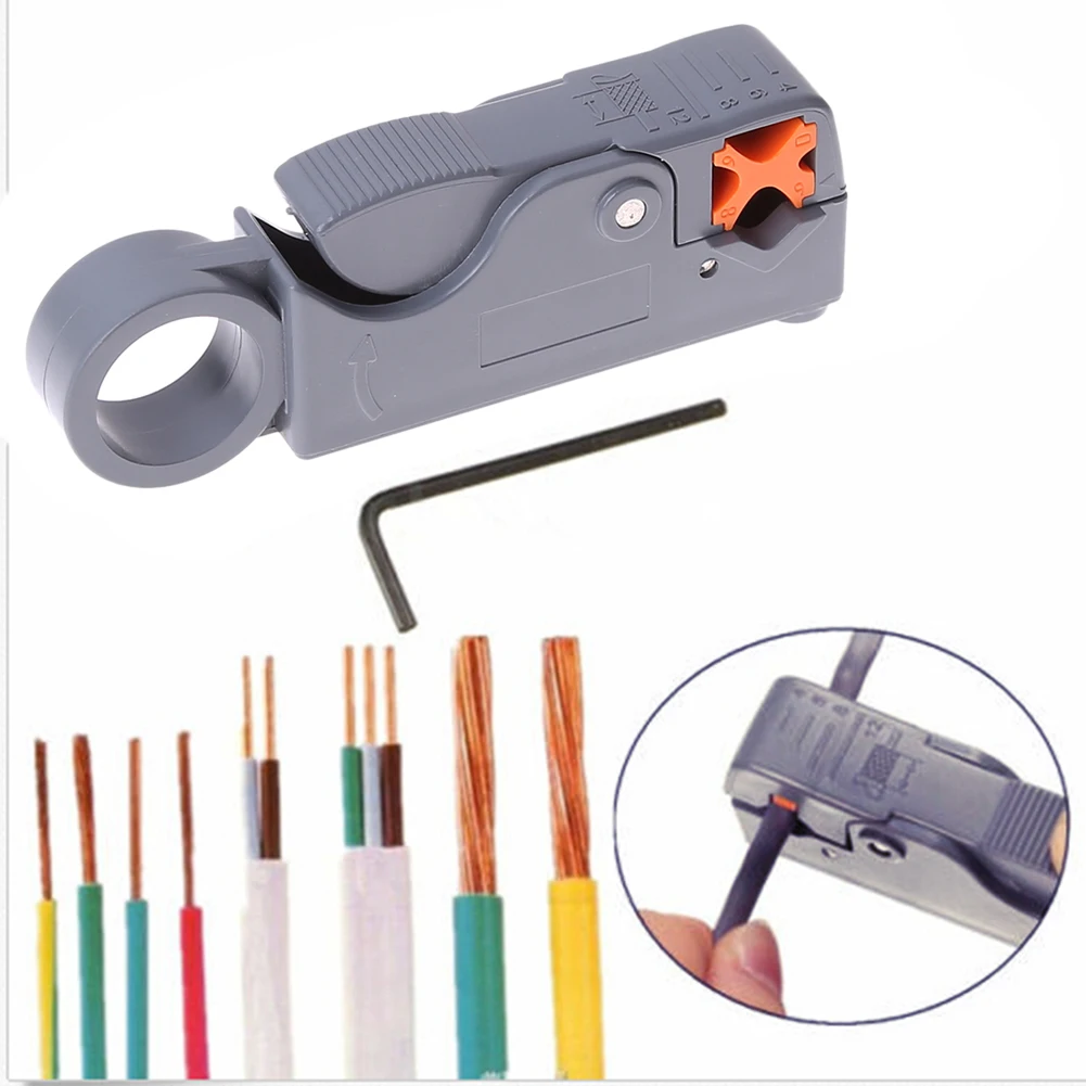 Stripping Computer Coaxial Cable RG6 RG58 Cutter Stripper Rotary Tool 