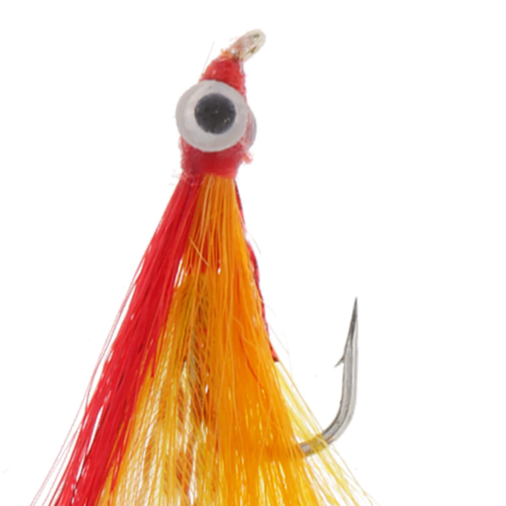 2pcs Fly Fishing Flies Salmon Trout Insects Bait Lure Floating Flies 6# Hook