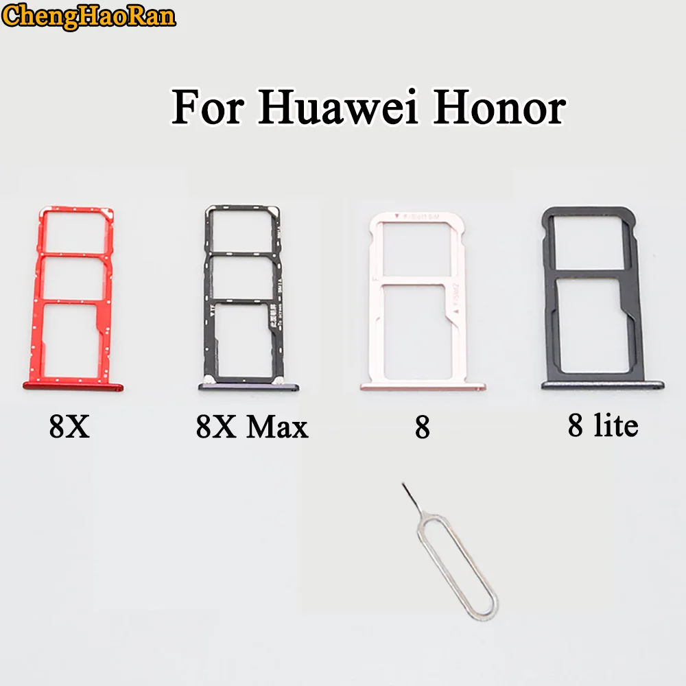 

ChengHaoRan For Huawei Honor 8 8X 8X Max 8 lite replacement SIM card tray SD card tray adapter to send card needle