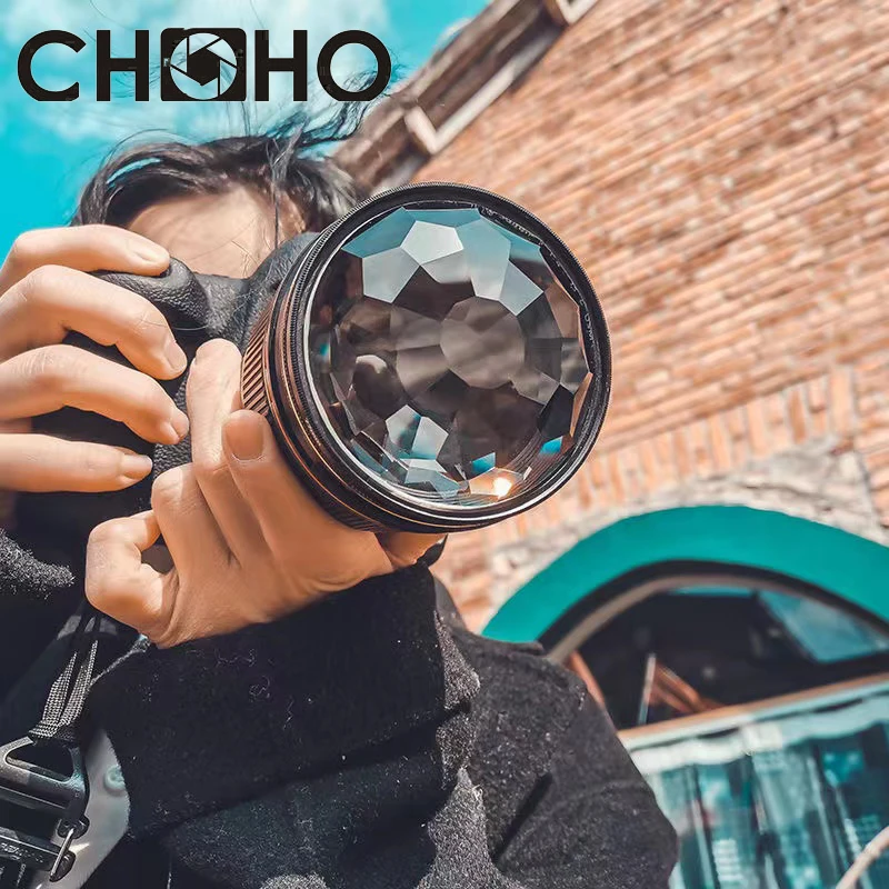 

77 мм калейдоскоп фильтр для камеры со спецэффектами + 49 мм 52 мм 58 мм 67 мм адаптер красочный призмовый объектив DSLR аксессуары для фотографии