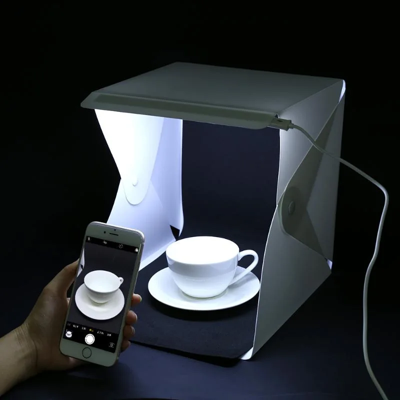 Светодиодный светильник для фотосъемки ручной работы маленький портативный складной студийный светодиодный светильник аксессуары для фотосъемки