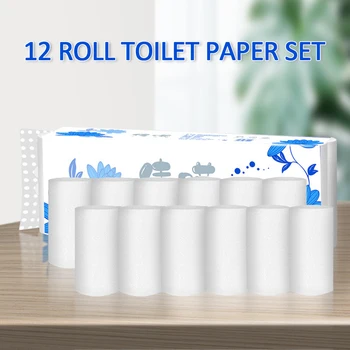 

Toilet Paper Toilet Roll Tissue Roll 12 Rolles 4Ply Paper Towel Tissue Household Toilet paper toilet tissue paper Tissues Nap