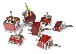 Toggle switch shaking interruptor 250V 2 3 4 6 9 12pin 2 3 engrenagem E TEN1021 1322