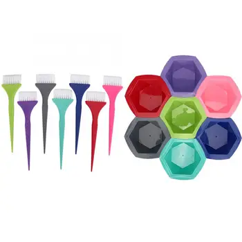 

Hair Color 7 Set Hair Dyeing Bowl Brush Kit Colorful Hairdressing Hair Dye Supplies Tools Hair Care Hair Color Mixing Bowl Set