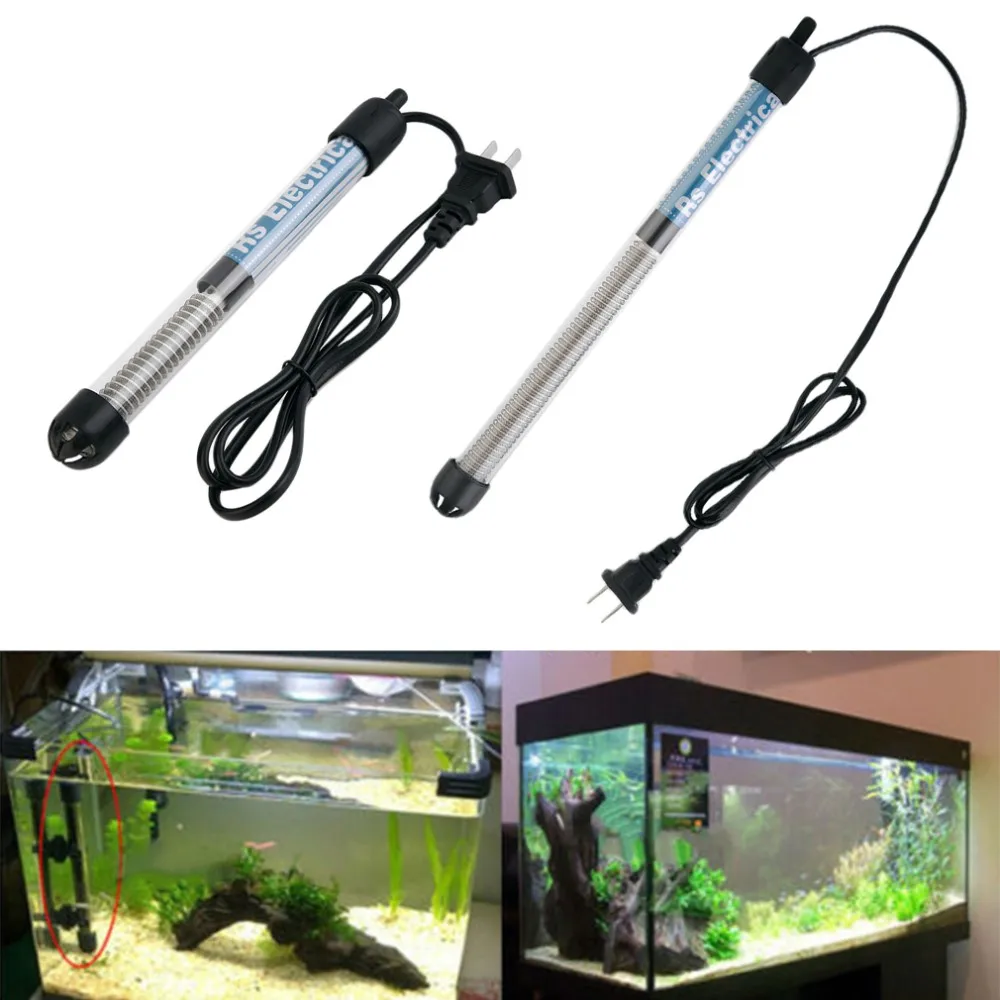 50w/100w/200w/300w US Plug Submersible Heater Heating Rod for Aquarium Glass Fish Tank Temperature Adjustment