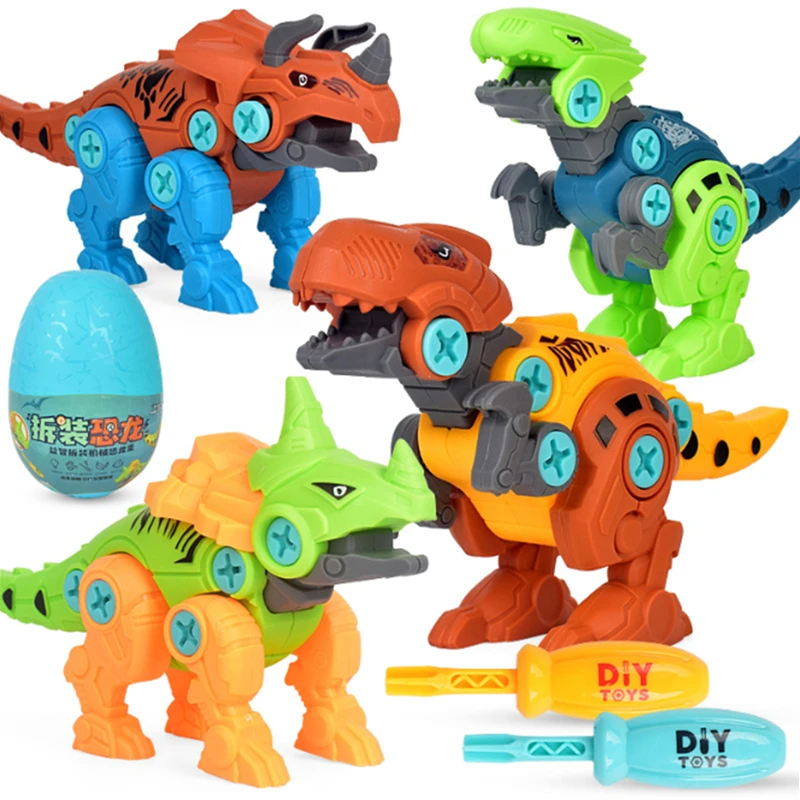 Bloques de construcción divertidos para niños, juguetes educativos de ensamblaje de dinosaurios, juegos interactivos para padres e hijos, regalos de navidad