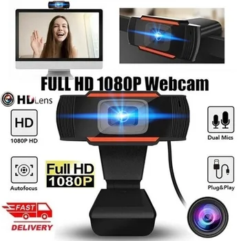 

USB Computer Webcam Full HD 1080P/720P/480P Webcam Camera Digital Web Cam With Mic For Laptop Desktop PC Tablet Rotatable Camera