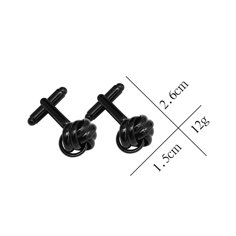Crystal Cufflinks Golden Silver Black Color Round Ball for Men Jewelry Accessories Suit Gentleman