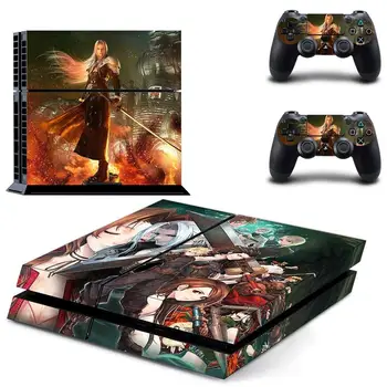 

Final Fantasy 7 PS4 Skin Sticker Decal Vinyl for Sony Playstation 4 Console and 2 Controllers for Dualshock 4 PS4 Skin Sticker