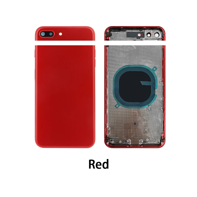 QTDITO For iPhone 8 8 Plus Back Housing Battery Door Middle Chassis Frame Rear Case Replacement Parts