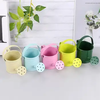 

6pcs Pretty Gardening Iron Watering Cans Childrens Multi-color Watering Cans