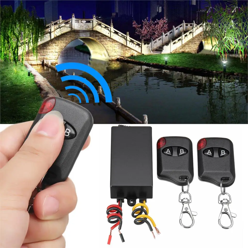 

LED Light Relay Receiver Wireless Remote Control Switch Kit 315MHZ 12VDC ON-OFF Key Output Relay Switch Transmitter Freeshipping