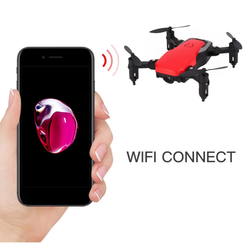 0.3MP RC Quadcopter Drone with Camera Mini Pocket RC Drone FPV Selfie Real-time Altitude Hold Headless Mode 3D Flip Wifi