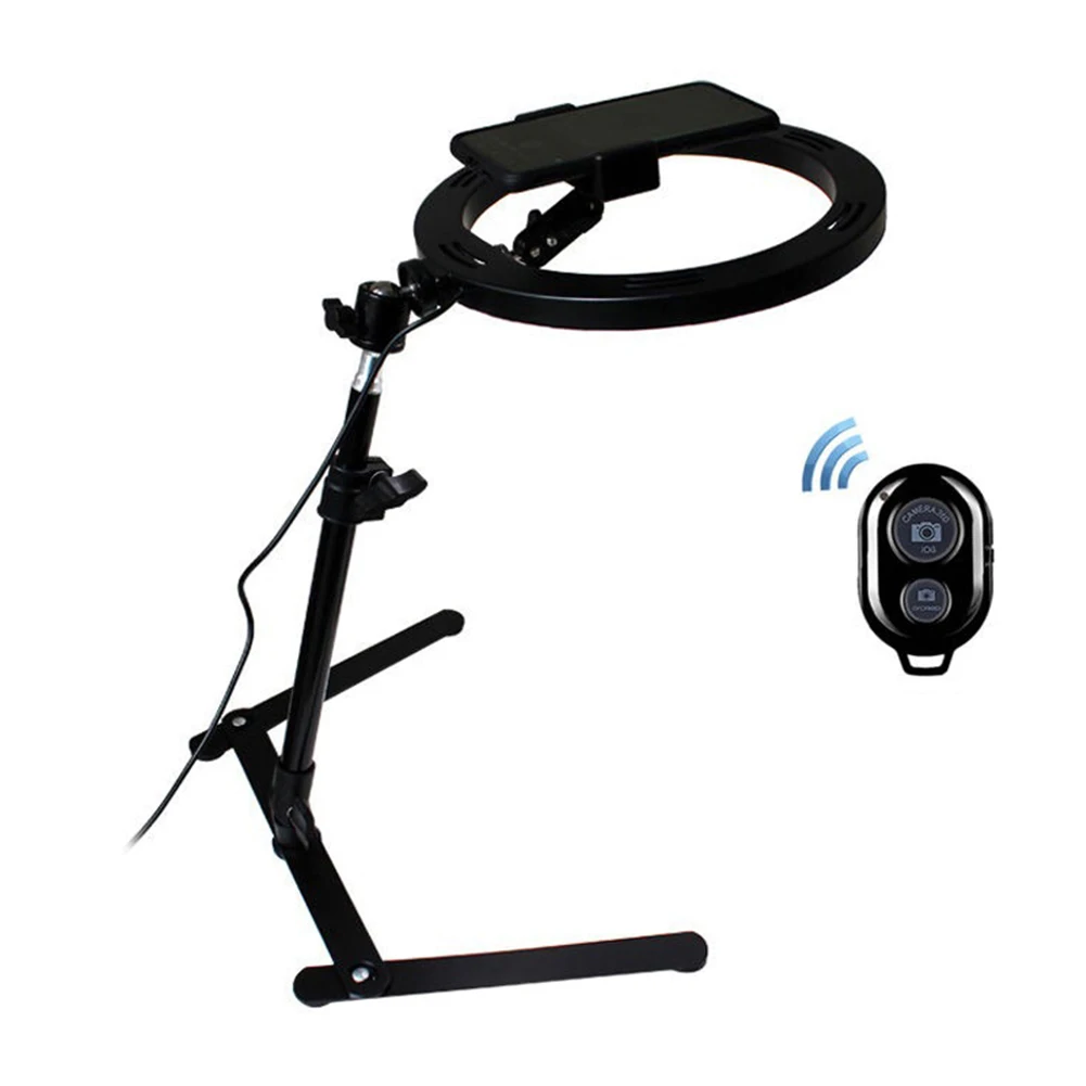 

Cell Phone Holder Smartphone Bracket Mount with Fill Light for Online Class Live Vlog Recorder Tool GDeals