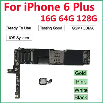 

For iPhone 6 Plus motherboard Original logic board with Touch ID Unlocked iCloud 16GB/64GB/128GB Mainboard Black White Gold
