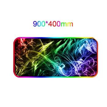 

RGB Gaming Mouse Pad 14 Light Modes Rubber Base High Performance Home Color Gradient Large Non Slip Gamer Plug And Play Desktop