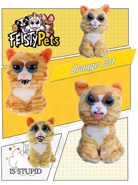 Cat Plush Toy Feisty Pets Orange Cat Feisty Pets Princess