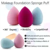 10/20/50Pcs Cosmetic Puff Women's Foundation Makeup Sponge Beauty Face Cosmetics Blending Sponge Water Drop Shape Makeup Puffs 5