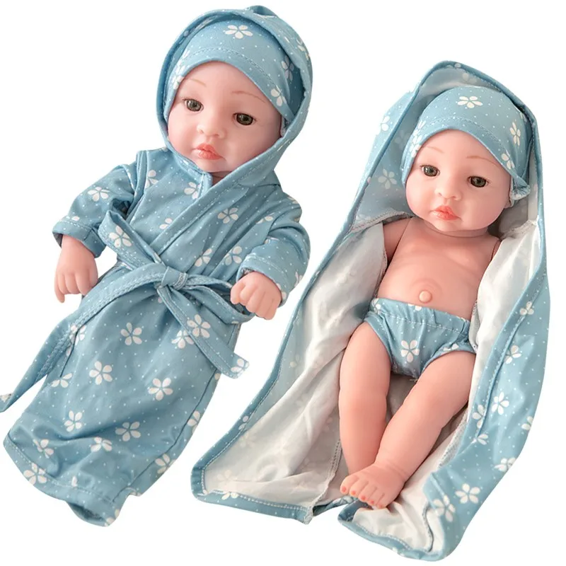 

10 inch Dolls Reborn Born New Baby Silicone Vinyl New born Doll Baby Soft Toy Girl Kid Todder Dolls for Girls Birthday Gift