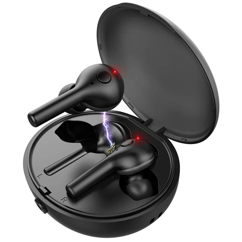 

TWS V5.0 Wireless Earphones Bluetooth Earphone Mini Dual Wireless Earbuds 3D Stereo Sport Headset with Microphone + Charging Box